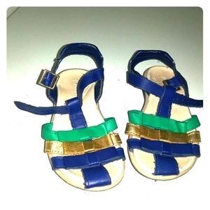 Pampili Size 6 Girls Sandals with bows leather